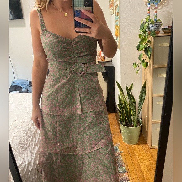 Show Me Your MuMu Dresses & Skirts - Show Me Your Mumu Cosmopolitan Midi Dress in "Watermelon Floral" Size Medium